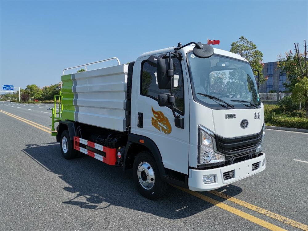 5-7噸灑水車-重汽豪曼藍(lán)牌國六5-7立方灑水車廠家價格